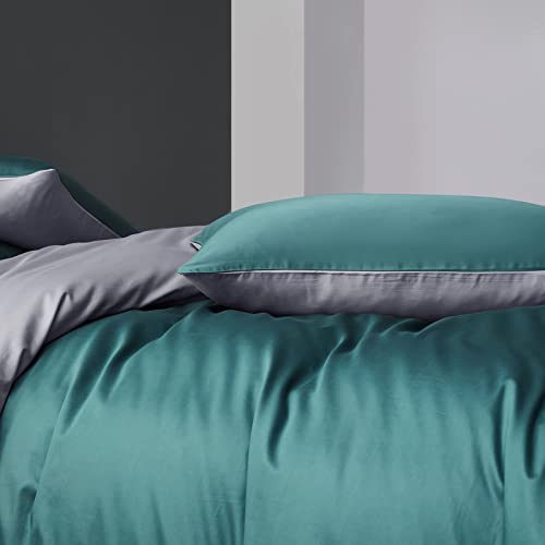 Jemiipee Set Copripiumino Raso Reversibile Letto