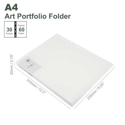 Carpeta A4 blanca para guardar partituras dibujos y documentos de clase de forma ordenada 2