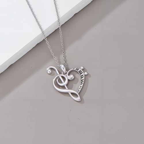 LEECCl Women's Necklace 925 Sterling Silver Tree of Life/Infinity/Sports/Mustard Seed Mountain/Music/Four Leaf Clover/Surfboard/Horse Bit Pendant Jewelry Gift for Women Mom4