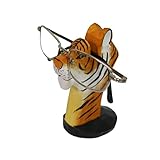 LongJT Handmade Wood Carving Eyeglasses Holder Stand Sunglasses Display Stand Home Office Desk Décor Gift (Tiger)