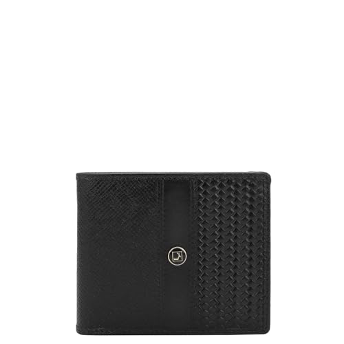 Image of Da Milano RFID Protected Leather Wallet for Men with Card Slot - Black
