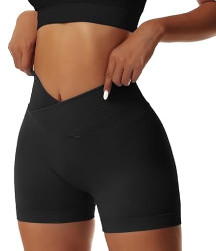 Coswind Pantalones Cortos Mujer Gym Deporte Running Leggins Mallas Push Up Ropa Yoga Fitness Cintura Alta Ejercicio Motociclista Scrunch Butt Negro M | Ya disponible en tu tienda friki favorita! En mundofriki.es!