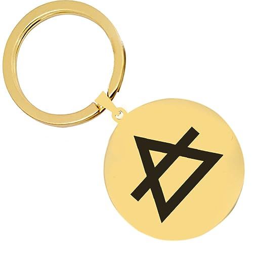 KOVEVE 2PCS Black Silver Alchemy Air Elet Stainless Steel Engraved