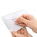 Hedume 100 Pack Self-Adhesive Index Card Pockets with Top Open for Loading, 5.4 x 3.7 in Clear Adhesive Plastic Sleeves, Organize and Protect Index Cards, Business Cards, Photo, Label and Planner