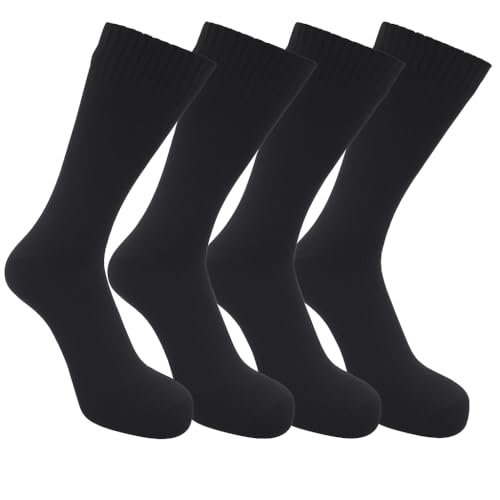 Kadem Outdoor Lifestyle Calcetines impermeables membrana transpirable mujer hombre | Calcetines Wudu Mest Corap | Actividades al aire libre, 2 pares negro, 43-46