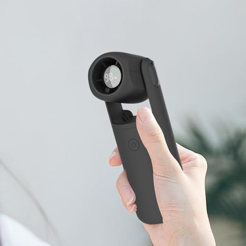 Ventilador personal recargable con USB y pantalla digital para verano 4