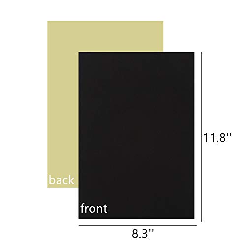 Mesheshe MSS200200729 10Pcs Peel And Stick Black Felt For Diy Arts And Crafts, Self-Adhesive Fabric Liners For Drawers And Boxes thumb #2
