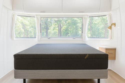 Therapedic 10-inch RV Comfort Series Copper Memory Foam RV Mattress Copper-Infused Stretch Knit Cover Cooling Pressure-Relieving Support (48x75 Three Quarter)