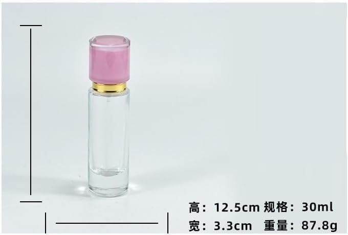 Mini Bottiglie di Profumo da Viaggio, Atomizzatore di Profumo Bottiglie di Imballaggio Vuote da 30 ml Bottiglie di Vetro for Bottiglie di Profumo Bottiglie di Profumo Cilindriche di Cristallo Ricarica
