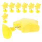 [CHILDWEET] 8個かわいい星形ヘルメット飾り バイク 自転車 ボード用 スプリングマウント式ヘルメットトップチャーム 軽量で携帯便利な