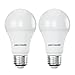 Price comparison product image paul russells LED E27 Fitting Light Bulb, 75W Equivalent, 9.5Watt 1055 lumens, Bright Daylight 6500K, A60 ES Large Edison Screw Standard GLS Standard Energy Saving Lightbulbs, Non-Dimmable, 2 Pack