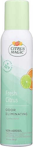 Image of Citrus Magic Freshener Odor Eliminating Air Freshener Spray, 3 Ounce (Pack of 3), Fresh Citrus, 3 Count