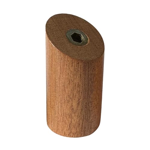 Patères en bois précieux de sapeli, un lot de 6 porte-manteaux durables et élégants