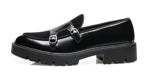 Mens Casual Shoes Slip On Loafers Dress Shoes for Men Fashion Prom Wedding Suede Monk Strap Loafers Comfortable Business Tuxedo Moccasins3