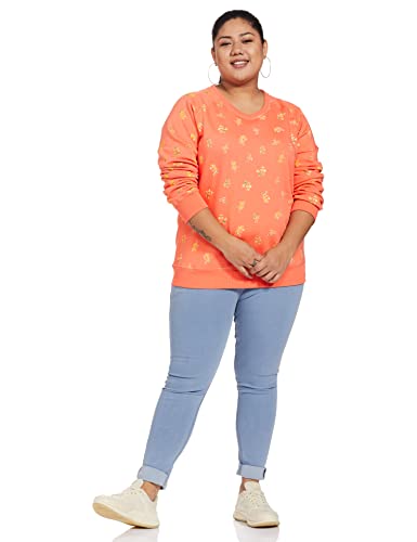 Image of Amazon Brand - Eden & Ivy Women Cotton Blend Round Neck Regular Fit Sweatshirt (Pullover)