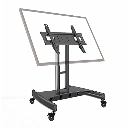Soporte universal para TV de piso con ajuste vertical y rotación de 90°