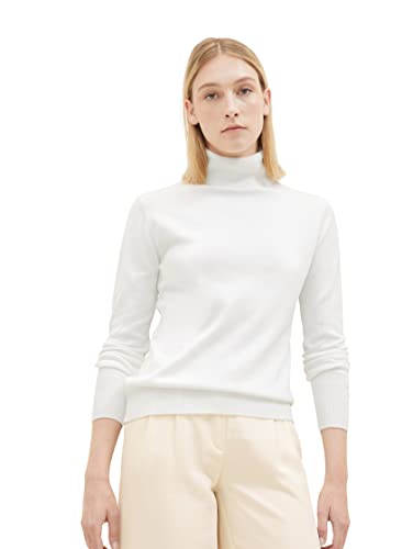 TOM TAILOR Damen Basic Pullover mit Rollkragen