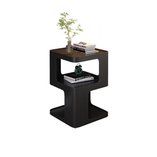 RKVXCJHDR Mesitas De Noche Mesita de Noche de Hierro Sencilla y Ligera, Moderna, for Sala de Estar, sofá, Dormitorio, mesita de Noche Creativa y Moderna Mesas De Noche para Dormitorio(A)