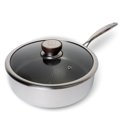 HENSSLERS® Sautepfanne 26cm mit Deckel [FÜR ALLE HERDARTEN...