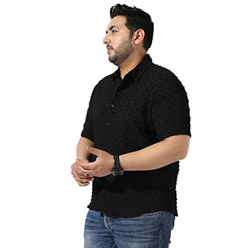 Image of Instafab Plus Men's Button Up Regular Fit Shirt for Casual Wear Modern Clothing Shirt Crafted with Regular Sleeve, Comfort Fit & High-Performance for Everyday Wear