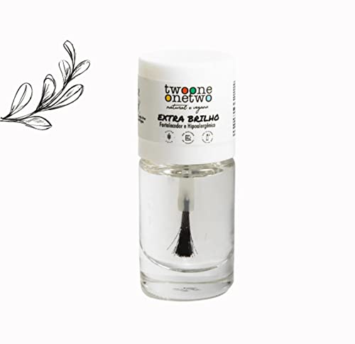 Esmalte Hipoalergênico Fortalecedor 10ml - Twoone Onetwo (Extra Brilho Top Coat)