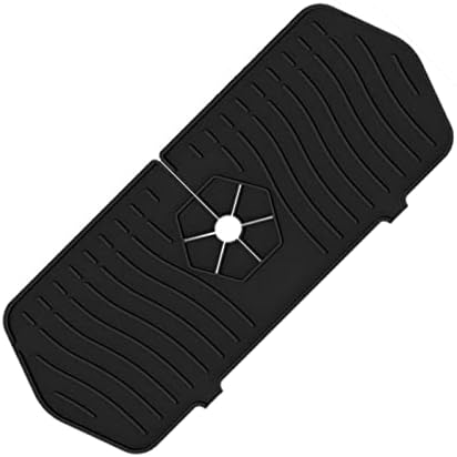 Gidenfly Silicone Splash Catcher | Kitchen Sink with Quick Drain Water Mat | Reusable Sink Drainer Pad Behind Tap Drying Mat for Kitchen