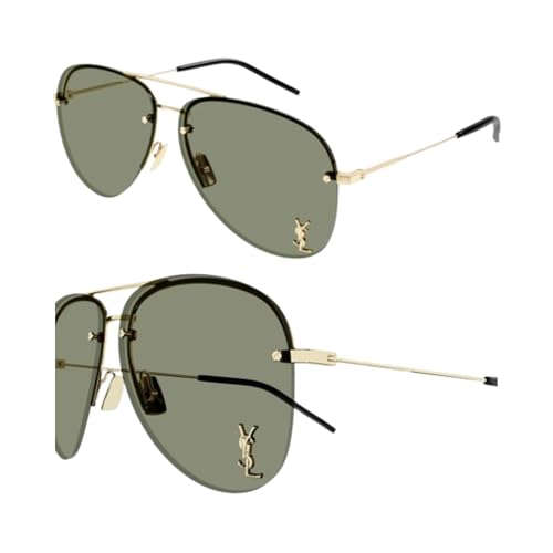 SAINT LAURENT SL CLASSIC 11 M Pilot Shape Sunglasses With Eyewear Kit Bundle - Adjustable Nose Pads - Women's Designer Sunglasses2