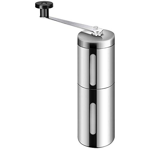 Eighosee Molinillo de café manual con ajuste ajustable, rebaba cónica y acero inoxidable cepillado, molinillo de café para café por , espresso, prensa francesa, preparación