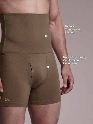 Image of DAMENSCH Men's Compression Shapewear Trunk, Comfortable Stretchy Body Shaper, Posture Correcting Tummy Tucker, Breathable Support Underwear