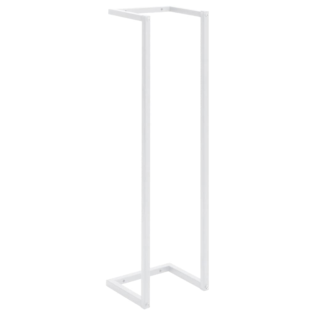 Wieszaki i uchwyty na ręczniki – akcesoria łazienkowe – wieszak na ręczniki biały 25 x 20 x 95 cm stalowy