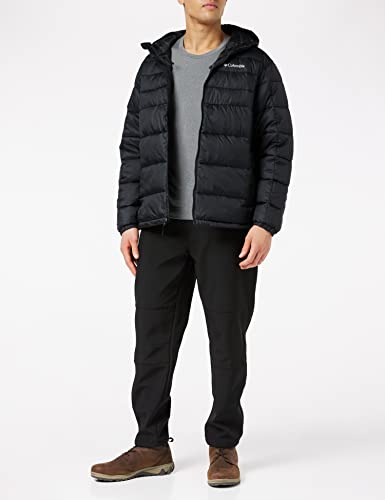 Columbia Jaqueta masculina com capuz Buck Butte, preta, média