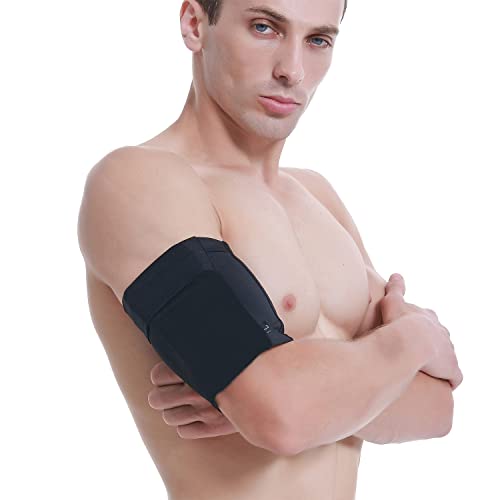 Universal Sports Armband for All Phones. Cell Phone Armband for Running, Fitness and Gym Workouts (iPhone X/8/7/6/Plus,Samsung Galaxy S9/S8/S7/S6/Edge/Plus & LG, More), All Black, Small