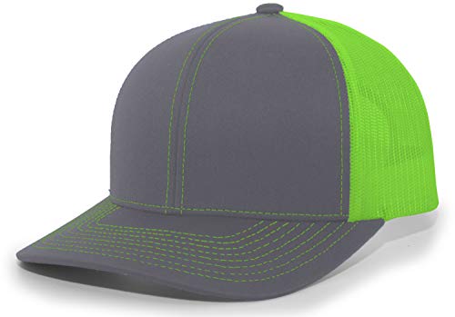 Pacific Headwear Trucker Snapback Cap – Classic Mesh Breathable, Structured Fit & Adjustable Sports Hat 5H