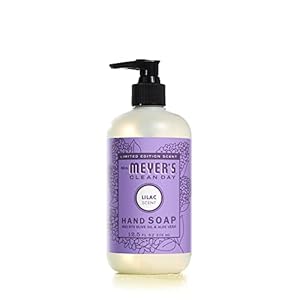 MRS. MEYER’S CLEAN DAY Hand Soap, Made with Essential Oils, Biodegradable Formula, Lilac, 12.5 fl. oz