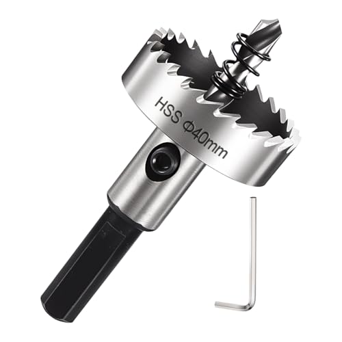 Scie-cloche M2 de 40 mm DTGN en acier rapide pour découper le métal et le bois