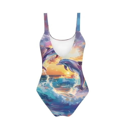 Girls One Piece Swimsuit Beach Sport Athletic Bathing Suits Quick Dry Summer Hawaiian Swimwear for Teens Size 7-202