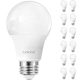 Linkind A19 Dimmable LED Light Bulbs, 60W Equivalent, Energy Efficient 9W, 2700K Soft White, 800 Lumens, E26 Standard Base, Lighting for Bedroom Living Room Home Office, 12 Packs