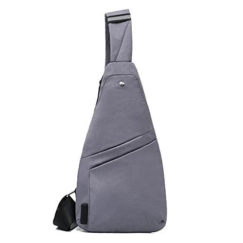 Sac à dos voyage homme imperméable gris taille M antivol ordinateur