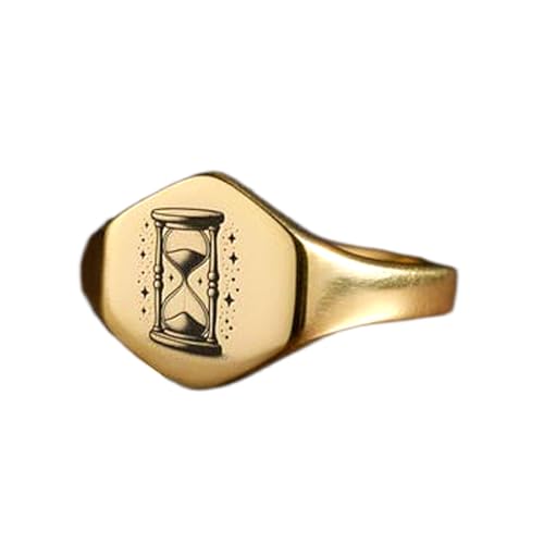 Bague sablier hexagonale en argent, le bijou cadeau vintage idéal