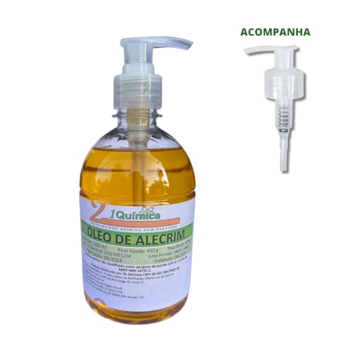 Óleo de Alecrim 500ml para Crescimento Capilar – 100% Puro