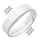 Generico Orologio Svezia Vibrazione Impermeabile | Dispositivo Sottile Promemoria Tattile | Orologio Silenzioso a Bracciale con Svezia - Casa Biblioteca Università Regali Uomo Donna Bambini