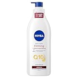 NIVEA Q10 60+ Mature Skin Body Lotion (400ml), Nourishing Firming Cream with Q10 and Argan Oil, NIVEA 72H Moisturising Cream for Ageing and Mature Skin