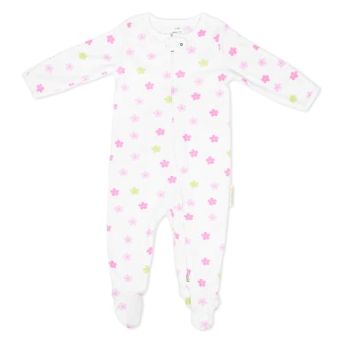 Image of NINTARABABY Zip-Up Footed Bodysuit - 100% Organic Cotton Sleeper