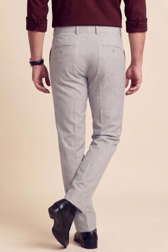 Image of Peter England Men Mid Rise Neo-Slim Formal Trouser