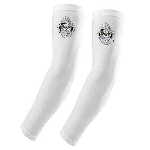 Pull blanc tête de chat anti-UV vêtement protecteur pour animal