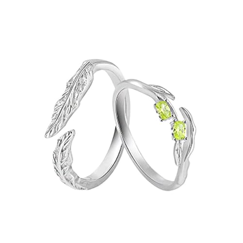 Bague couple personnalisable argent 925 branches et zircone
