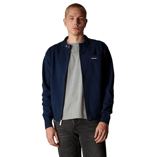 Members Only Men's Iconic Racer Sweater, Full Zip Mens Sweaters Cardigan