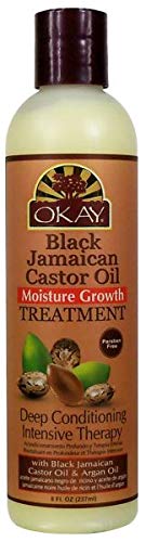 Okay Black Jamaican Castor Oil Moisturizing Growth Deep Treatment (Pack of 2)