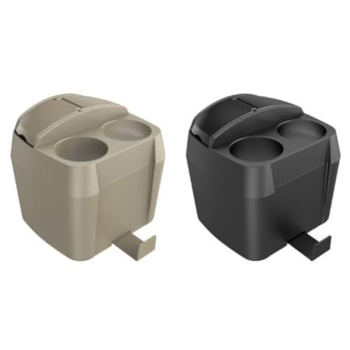 Conteneur à déchets Amosfun boîte de rangement noire pour éliminer les détritus dans le porte-gobelet