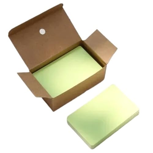 Cartes de message kraft vert citron pour organiser vos fiches d'apprentissage